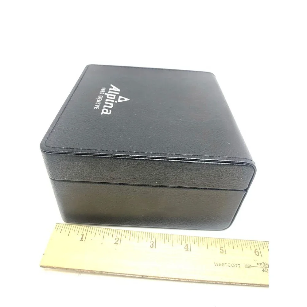 Alpina Watch Box Presentation Black Cardboard Case Display Empty - Picture 7 of 9